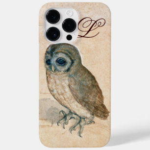 Coque Pour Pour iPhone 14 Pro Max OWL, PIink, Sepia Monogramme