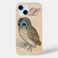OWL, PIink, Sepia Monogramme