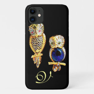 Coque iPhone 11 OWLS JEWEL, Or, Sapphire Bleu, Topaz Pearle Blanch