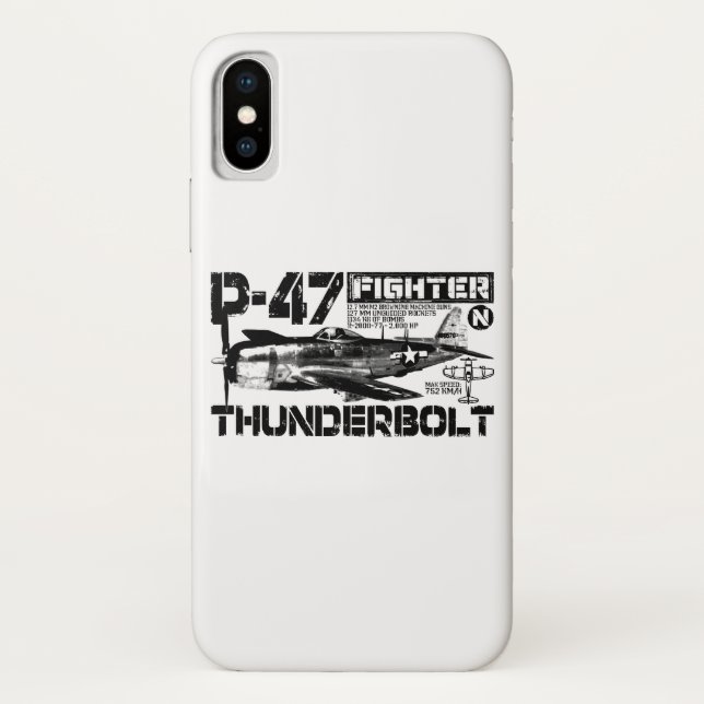 Coques Case-Mate iPhone P-47 Thunderbolt (Dos)