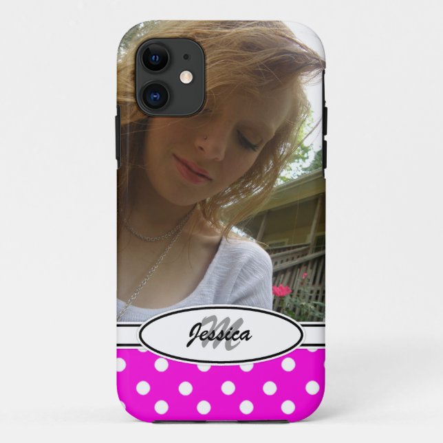 Coques Case-Mate iPhone P ET W : Monogramme : Image : cas de l'iPhone 5 (Dos)