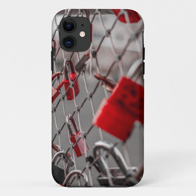 Coques Case-Mate iPhone Padlocks Red Love (Dos)