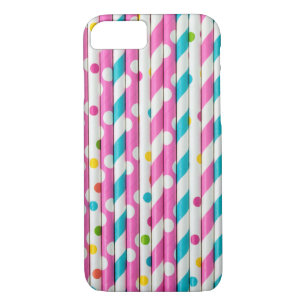 Case-Mate iPhone Case pailles de boisson colorées