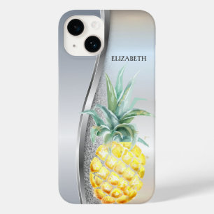 Coque Case-Mate iPhone Pailleté Argenté Glitter Aquarelle Tendance Pomme