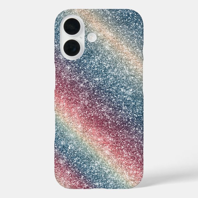 Coques Case-Mate iPhone Paillettes Arc-en-ciel  (Verso)