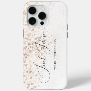 Coque Case-Mate iPhone Paillettes dorées personnalisées
