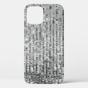 Case-Mate iPhone Case Paillettes en argent motif transparent