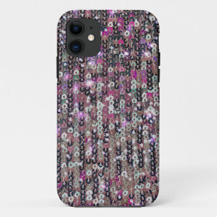 Case-Mate iPhone Case Paillettes en argent rose   motif étincelant