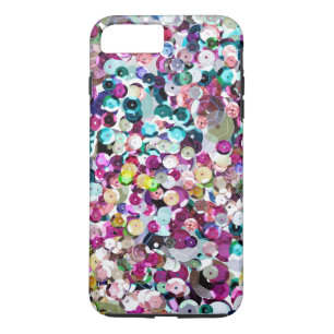 Coques Pour iPhone Paillettes Girly Bling de Faux d'arc-en-ciel