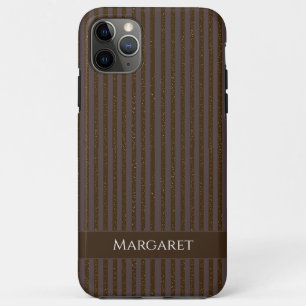 Case-Mate iPhone Case Paillettes marron Monogramme Initial Minimal Mod