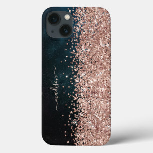 Case-Mate iPhone Case Paillettes Moderne Fille Brillante Douce 16 Or Noi