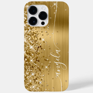 Coque Case-Mate iPhone Paillettes Or Glam Signature