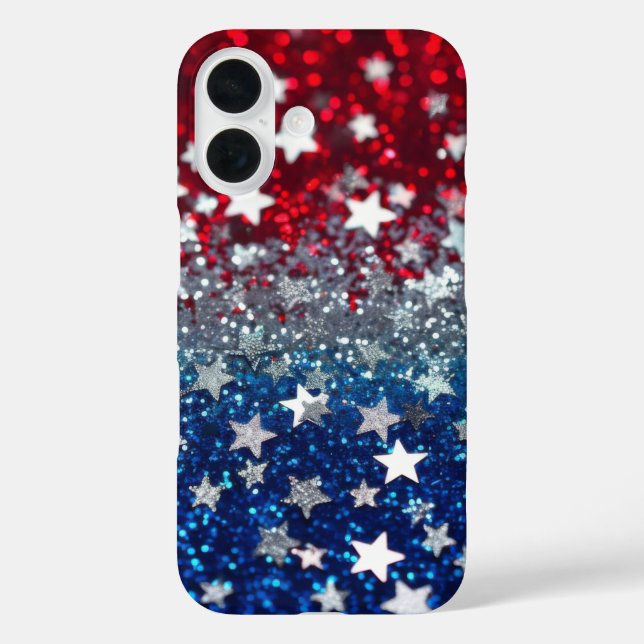 Coques Case-Mate iPhone Paillettes Patriotiques (Verso)