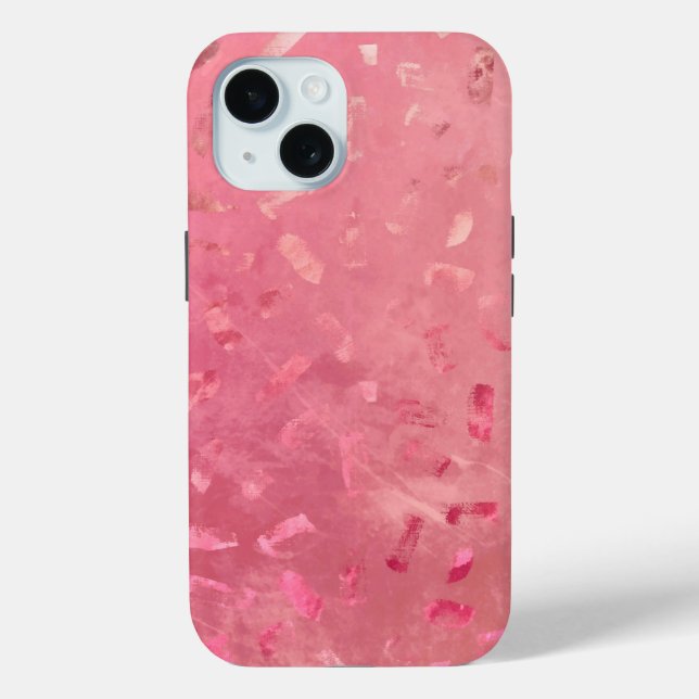 Coques Case-Mate iPhone Paillettes Rose Gold Rose Clair (Verso)