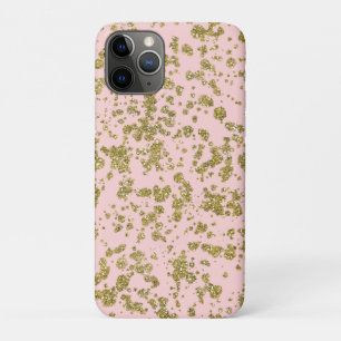 Case-Mate iPhone Case Paillettes roses et or, glamour girly moderne écla