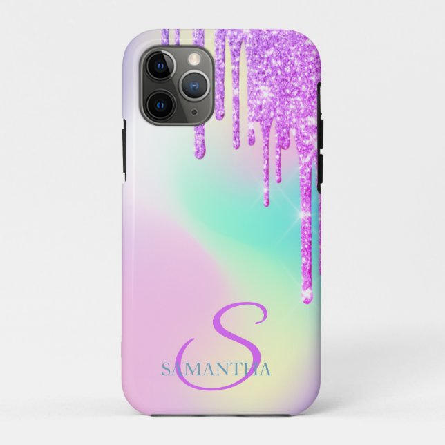 Coques Case-Mate iPhone Paillettes tendance holographiques gouttes (Dos)
