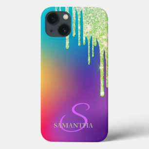 Case-Mate iPhone Case Paillettes Tendances Drips Ombré Holographique