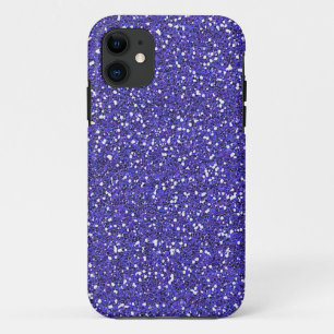 Coque iPhone 11 Paillettes violettes