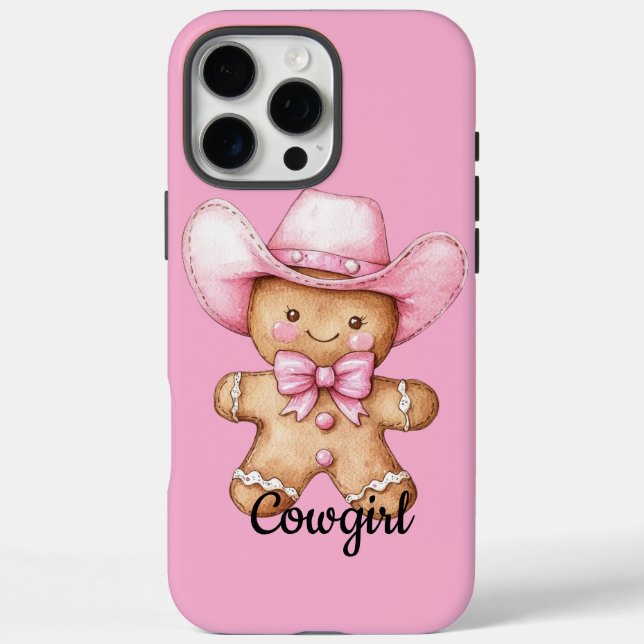 Coques Case-Mate iPhone Pain d'épice rose Cookie Cowgirl (Verso)
