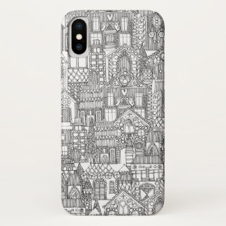 Etui iPhone Case-Mate pain d'épice ville noir blanc