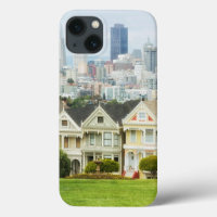 Painted Ladies, Victorian houses and skyline