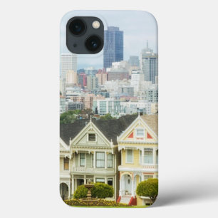 Coque Case-Mate iPhone Painted Ladies, Victorian houses and skyline