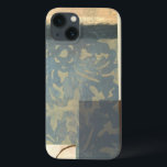 Etui iPhone 13 Painting de panneau moderne<br><div class="desc">A Norman Wyatt original,  this work is a modern painting with a number of different colors. Brown blends with grey,  cream and yellow in this piece. There are even a few circles in the bottom left corner of the work. Get your hands on this print today !</div>