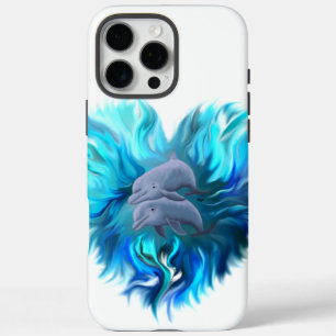Coque iPhone 16 Pro Max Paire de dauphins