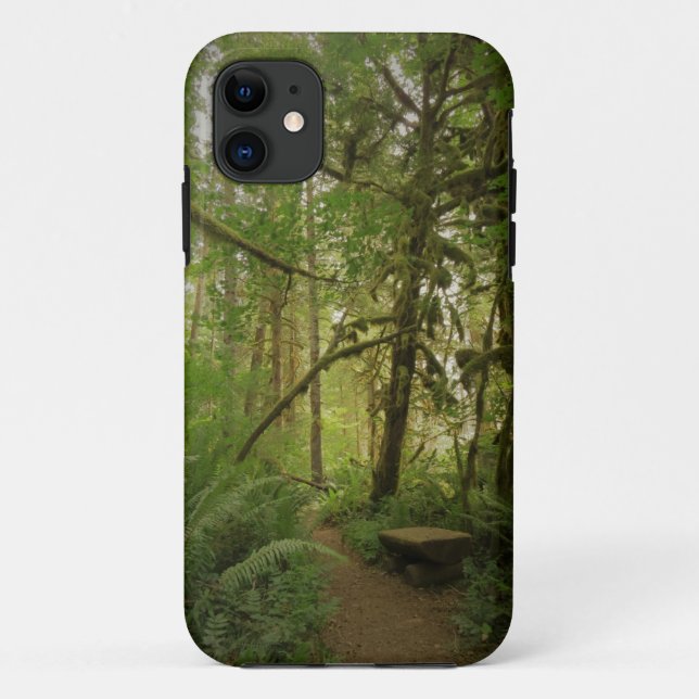 Coques Case-Mate iPhone Paisible Green Forest Trail Washington (Dos)