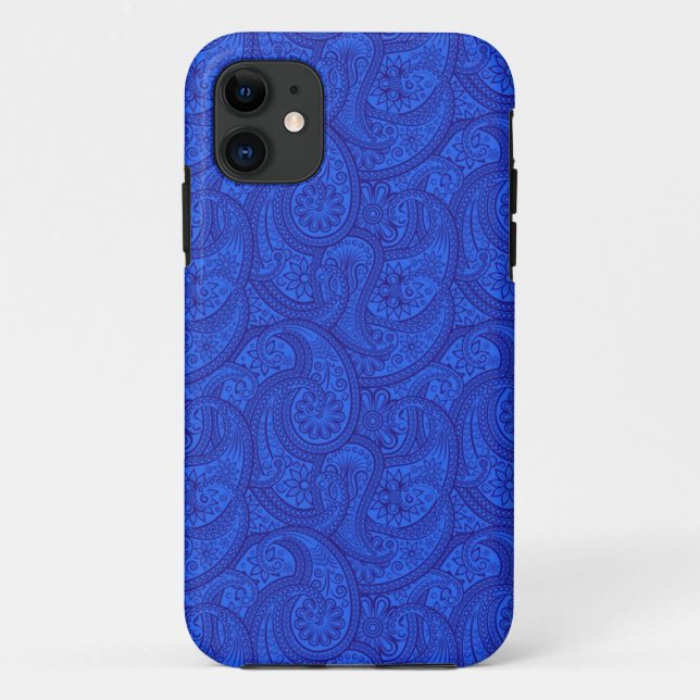 Coques Case-Mate iPhone Paisley Bleu (Dos)