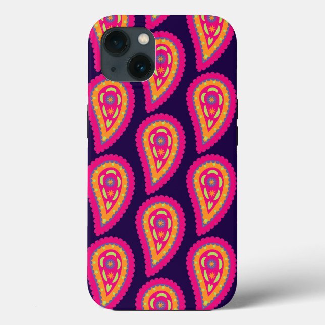 Coques Case-Mate iPhone Paisley coloré (Verso)