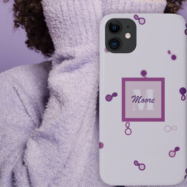 Coques Case-Mate iPhone Paisley Hybride Lourdement Éparpillée - Ombre Viol (Hybrid Paisley Loosely Scattered - Purple Ombre by Leapfroglisics Shop)