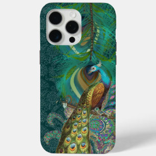 Coque Case-Mate iPhone PAISLEY Peacock & Feather GOLD COPPER ET VERT