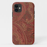 Paisley Plum Olive Gold Coque-Mate iPhone 5