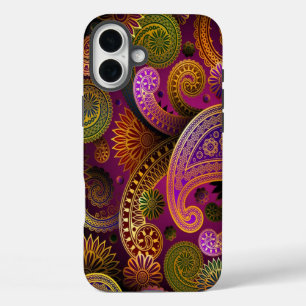 Coque Pour iPhone 16 Plus Paisley Purple