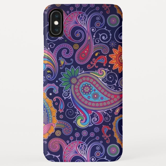 Coques Case-Mate iPhone Paisley violet rose (Dos)