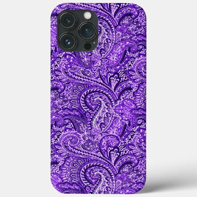Coques Case-Mate iPhone Paisley violet vibrant (Verso)