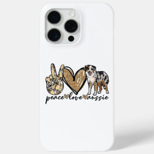 Coque Case-Mate iPhone Paix, Amour, Aussie, chien de berger australien, A
