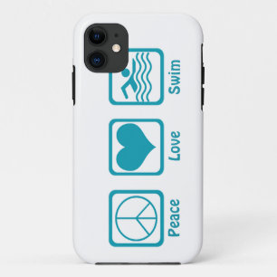 Coque Case-Mate iPhone Paix, Amour, Bleu De Baignade