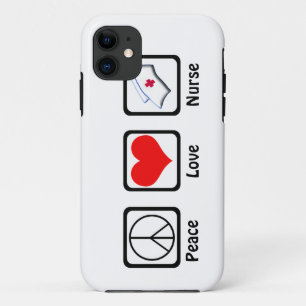 Coques Pour iPhone Paix, amour, Infirmière-Symboles