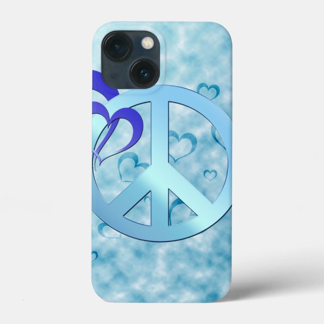 Coques Case-Mate iPhone Paix Bleue (Verso)
