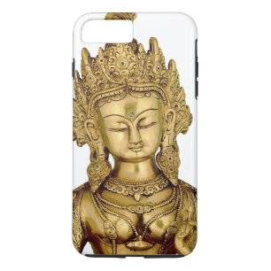 Coque iPhone 7 Plus Paix bouddhiste d'art du Thibet de yoga de déesse