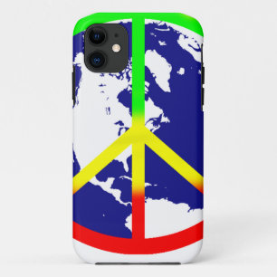 Coque iPhone 11 Paix du monde de Rasta