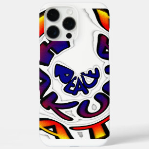 Coques iPhone 16 Pro Max Paix Hakuna Matata" Graffiti Coloré Circulaire