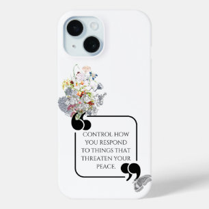 Coque Case-Mate iPhone PAIX intérieure stoïque minimaliste Citation illus