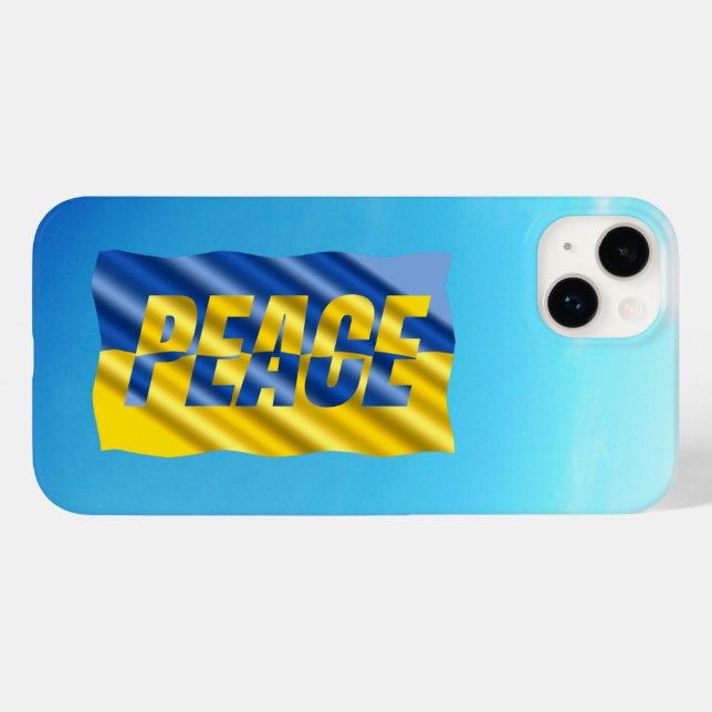 Coques Case-Mate iPhone PAIX pour l'Ukraine PAIX pour l'Ukraine Pavillon b (Verso (horizontal))