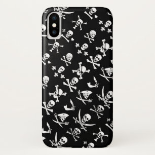 COQUE iPhone X PÂLE DE PIRATES NOIRES, OBJETS TRAVERSÉS, ÉPINES