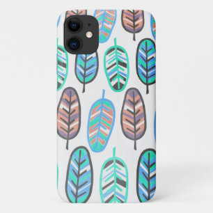 Case-Mate iPhone Case Pale Pastel Couleur Turquoise Feuille iPhone 11 Co