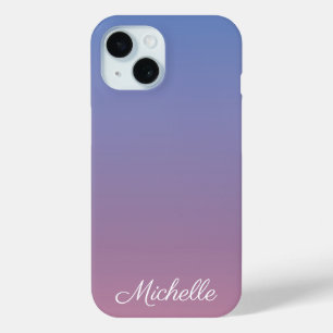 Coque Case-Mate iPhone Pale rose et bleu dégradé ombre