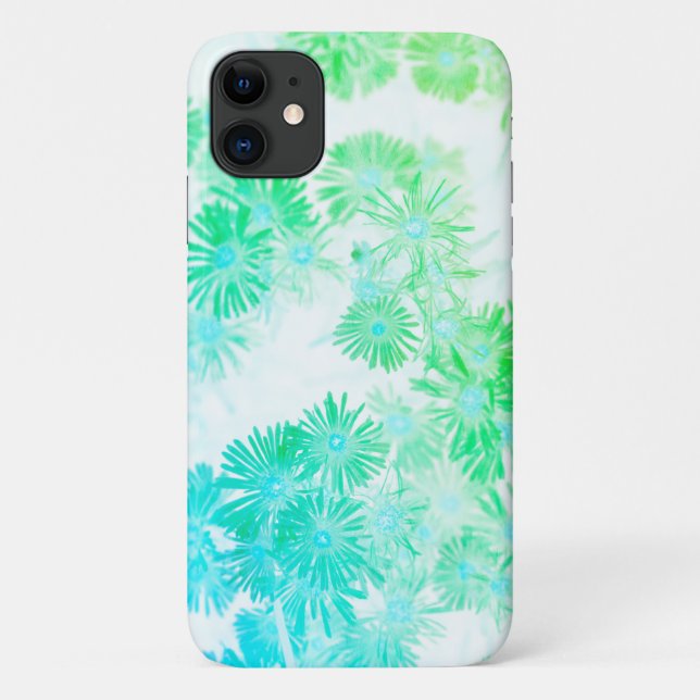 Coques Case-Mate iPhone Pale Turquoise Pastel Fleurs sauvages iPhone 11 Co (Dos)